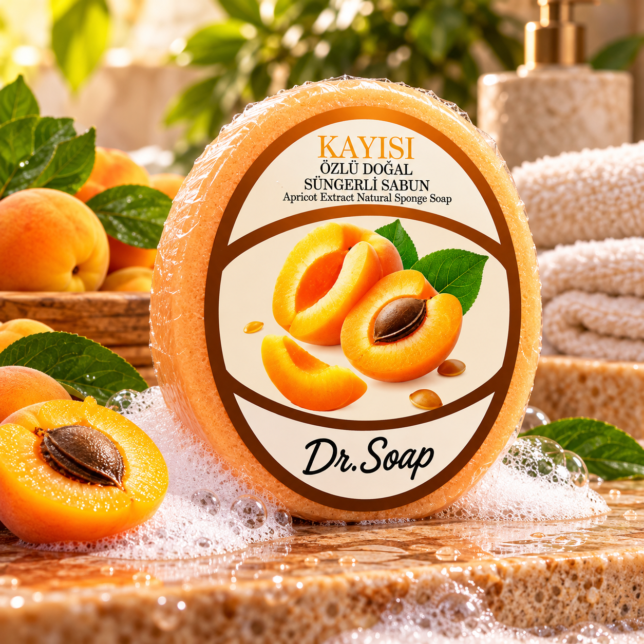 Sabonete Esponja Natural de Damasco – Dr. Soap