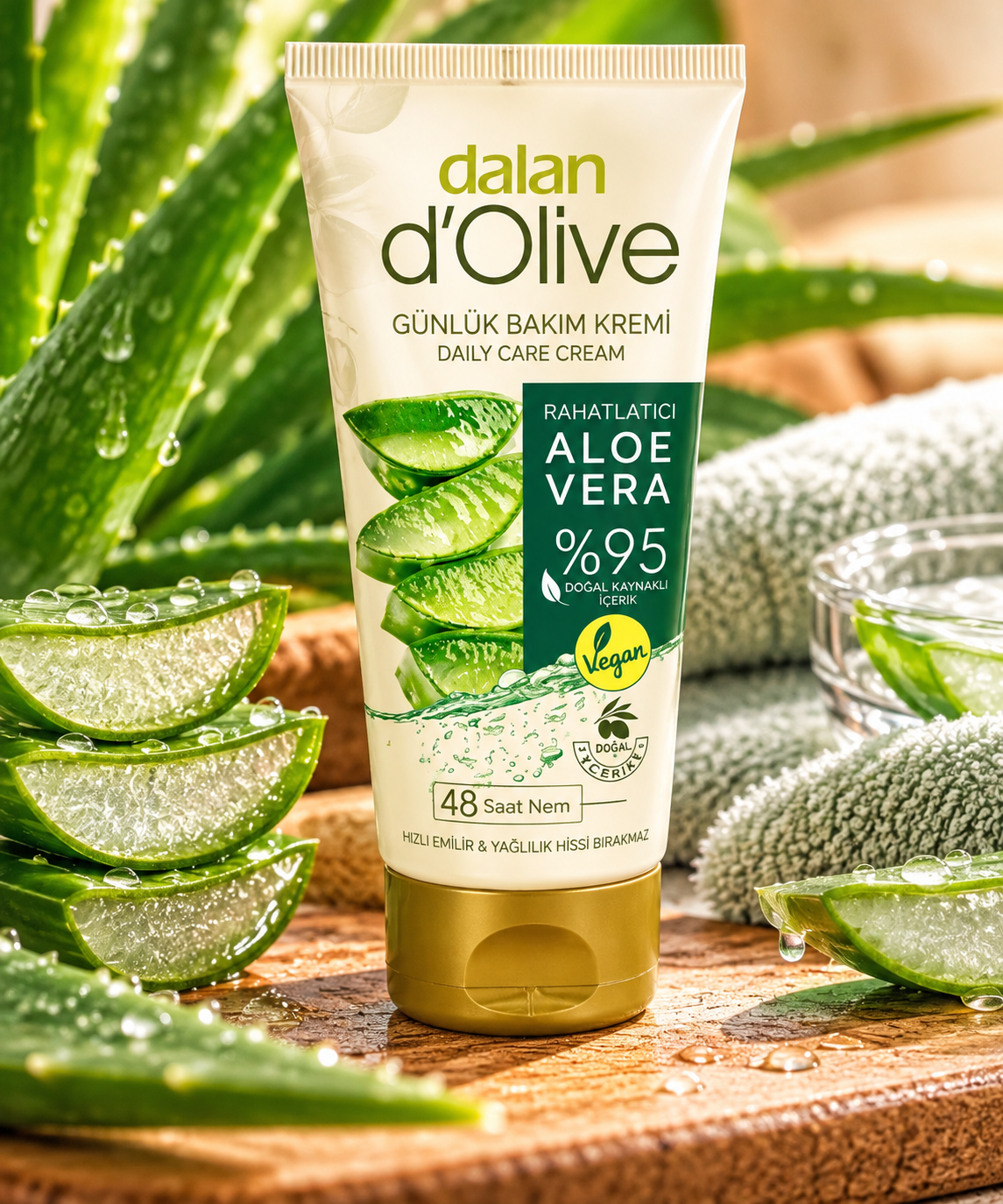 Dalan d’Olive Creme de Cuidado Diário com Aloe Vera – 60 ml