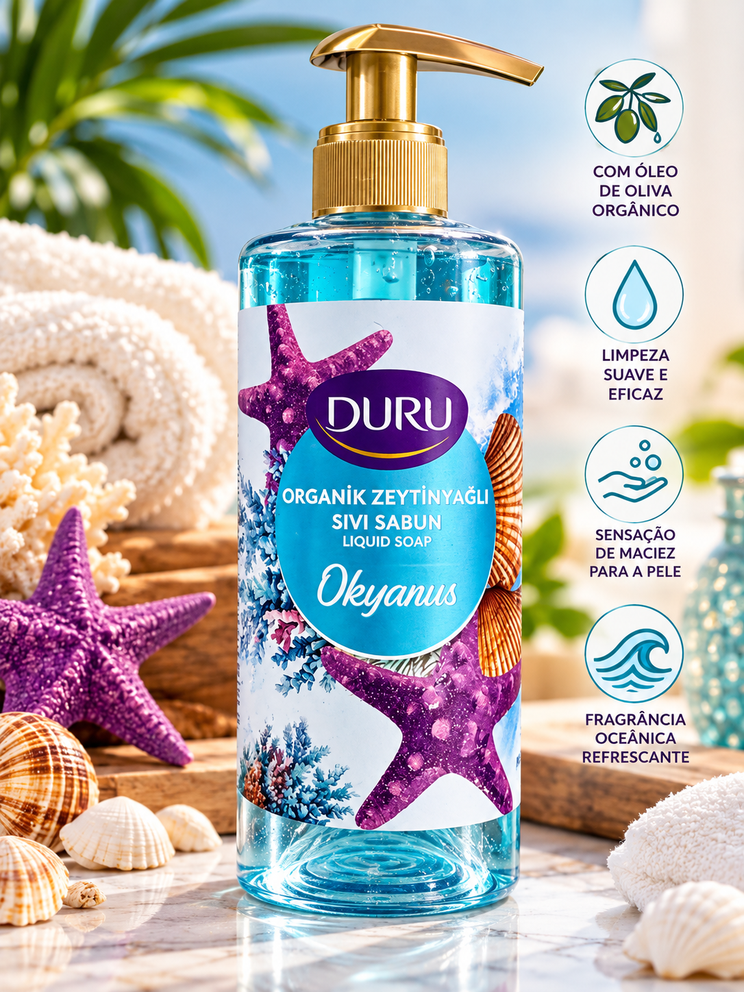 🧴 Sabonete Líquido Duru Okyanus – 500 ml