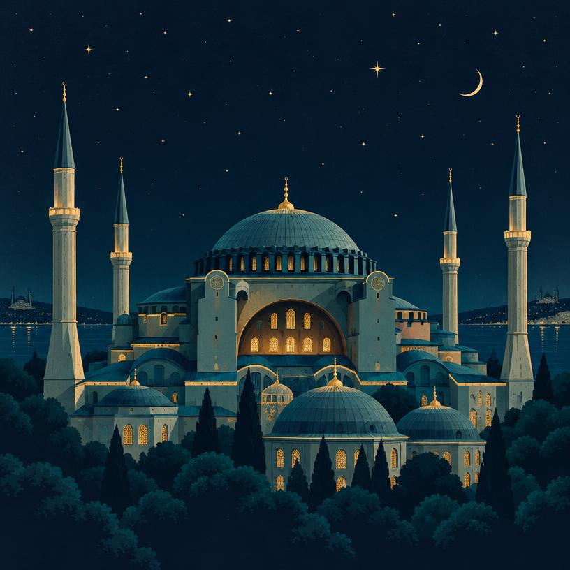 Santa Sofia (Hagia Sophia) em Istambul